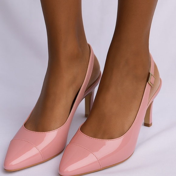NWOB-Jenn Ardor Pink Patent Slingback Heels – Size 9 - Picture 1 of 6